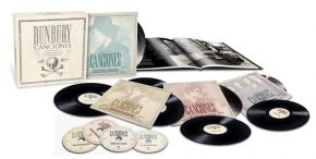 CD Bunbury – Canciones. 1987-2017. 4 LPs dobles+4 CDs+Libro.